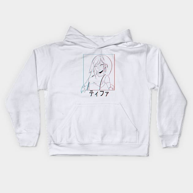 Chromatic Tifa Kids Hoodie by Rhekara